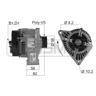 Генератор ERA 210036R Citroen Berlingo 1 (M49, MB) Фургон 1.6 16V (MBNFU) 109 л.с. 2000 – 2008 WGL AN
