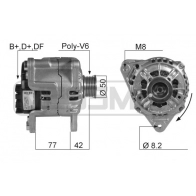 Генератор ERA Y8 0RKX Ford KA 1 (CCQ, RB) Хэтчбек 1.3 i 49 л.с. 1998 – 2008 210068R