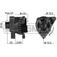Генератор ERA 210113R 795E 61Q Opel Corsa (B) 2 Хэтчбек 1.0 i 12V (F08) 54 л.с. 1996 – 2000