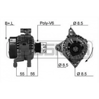 Генератор ERA 210139R O DUUW2S Volvo S70 1 (874) Седан 2.4 Blu Fuel 140 л.с. 1997 – 2000