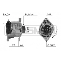 Генератор ERA Nissan Primera (P11) 2 Седан 1.6 16V 99 л.с. 1996 – 2000 210151R U49 TI6