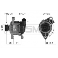 Генератор ERA 210177R Fiat Marea (185) 1 Седан 1.6 16V 102 л.с. 1997 – 1999 ST 4TP5