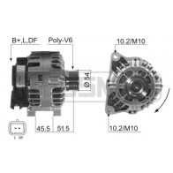 Генератор ERA 210508A 5 UL5LZD Citroen Berlingo 1 (M49, MB) Фургон 1.6 16V (MBNFU) 109 л.с. 2000 – 2008