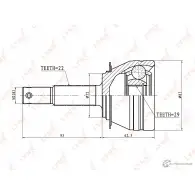 Шрус граната LYNXAUTO 6324118 4905601010259 WQ 25K CO-1818 - Изображение 1