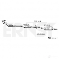 Катализатор ERNST VZ 54N 750165 4007463750165 Bmw 3 (E46) 4 Купе 1.9 318 Ci 118 л.с. 1999 – 2001