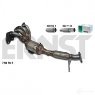 Катализатор ERNST 4007463758765 758765 5 WI3L Ford Focus 2 Седан 1.8 125 л.с. 2006 – 2012