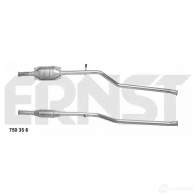Катализатор ERNST 301844 XK9 DCI 4007463750356 750356