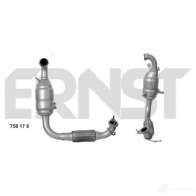 Катализатор ERNST 758178 4007463758178 Ford Fiesta 5 (CBK, JH, JD) Хэтчбек 1.6 TDCi 90 л.с. 2004 – 2008 K0LT2 6M