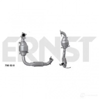 Катализатор ERNST 750530 4007463750530 ABVW A Ford Fusion 1 (CBK, JU) Хэтчбек 1.4 TDCi 68 л.с. 2002 – 2012