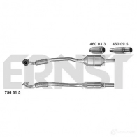 Катализатор ERNST 756815 O4 MNKZ 4007463756815 Opel Astra (H) 3 Универсал 1.7 CDTI (L35) 101 л.с. 2004 – 2010