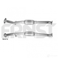 Катализатор ERNST 4007463750578 Fiat Ducato (230) 1 Автобус 2.8 TDI 4x4 122 л.с. 1999 – 2002 750578 NVP E0W