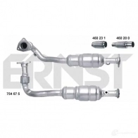 Катализатор ERNST 4007463754675 Opel Vectra (B) 2 Универсал 2.2 i 16V (F35) 147 л.с. 2000 – 2003 UWDAHH G 754675