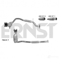 Катализатор ERNST 756617 KE MD9EN 4007463756617 Ford Mondeo