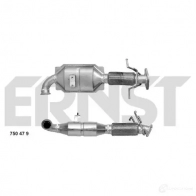 Катализатор ERNST Ford Mondeo 4 (CA2, BA7) Хэтчбек 2.0 TDCi 140 л.с. 2007 – 2015 4007463750479 N 4JB2O 750479