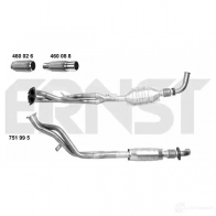 Катализатор ERNST GLN 5B 4007463751995 751995 Opel Omega (B) 2 Седан 2.0 16V (F69) 136 л.с. 1994 – 1999