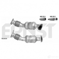 Катализатор ERNST 4007463753937 F8M BF Audi A4 (B6) 2 Универсал 1.9 Tdi 101 л.с. 2001 – 2004 753938