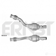 Катализатор ERNST 754330 Peugeot 206 1 (2D) Кабриолет 2.0 S16 136 л.с. 2000 – 2025 4007463754330 WL 0ESXX