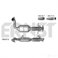 Катализатор ERNST 5MWHS 2 759878 4007463759878 Ford Galaxy 2 (CA1, WM) Минивэн 1.8 TDCi 125 л.с. 2006 – 2015