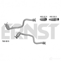 Катализатор ERNST 760089 Renault Laguna (BG) 2 Хэтчбек 3.0 V6 24V (BG01. BG02. BG0D. BG0Y) 207 л.с. 2001 – 2007 4007463760089 851 Y1