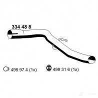 Выхлопная труба глушителя ERNST 4007463334488 334488 JM4J2 1C Ford Transit 7 (FA) Фургон 2.2 TDCi 130 л.с. 2006 – 2014