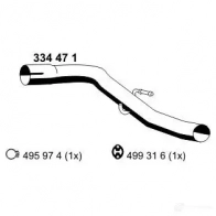 Выхлопная труба глушителя ERNST 334471 YE IIU Ford Transit 7 (FA) Фургон 2.2 TDCi 130 л.с. 2006 – 2014 4007463334471