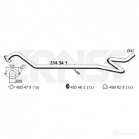 Выхлопная труба глушителя ERNST 314541 LDKB XF 299732 4007463314541