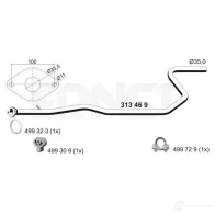 Выхлопная труба глушителя ERNST 299702 313469 4007463313469 70X ZN