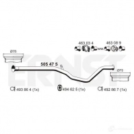 Выхлопная труба глушителя ERNST FP5B M Peugeot 307 1 (3E, PF2) Универсал Break 2.0 HDI 110 107 л.с. 2002 – 2009 505475 4007463505475