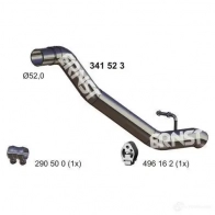 Выхлопная труба глушителя ERNST Ford Focus 1 Хэтчбек 1.8 Turbo DI / TDDi 90 л.с. 1998 – 2004 4007463341523 S4 I7I 341523