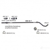 Выхлопная труба глушителя ERNST 550437 301514 4007463550437 D0 3THG