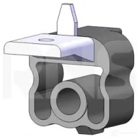 Кронштейн крепления глушителя ERNST 495615 Renault Twingo 4007463495615 E0M7 Z