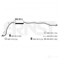 Резонатор ERNST Honda Fit 2 (GD, GE) Хэтчбек 1.3 (GD1) 83 л.с. 2002 – 2008 680004 4007463680004 QUT9D UD