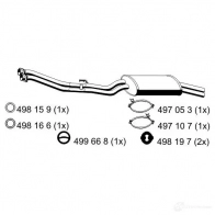 Задний глушитель ERNST X U1K7N 4007463273190 273190 299504