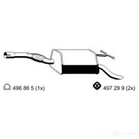 Задний глушитель ERNST Mercedes E-Class (W210) 2 1996 – 2002 4007463362283 362283 3RIZD Z