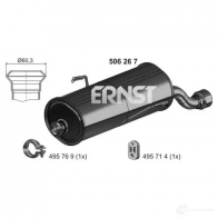 Задний глушитель ERNST 506267 1191757913 CYS 0EC 4007463506267