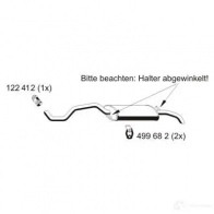 Задний глушитель ERNST 121217 Volkswagen Polo (6V5) 3 Универсал 1.4 60 л.с. 1997 – 2001 4007463121217 OKNR4 DC