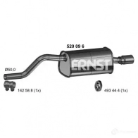 Задний глушитель ERNST 4007463520096 KQ G8FFL 520096 301370