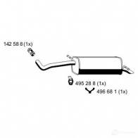 Задний глушитель ERNST D199 BR 645065 5997346 4007463645065