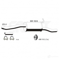 Задний глушитель ERNST Ford Tourneo Connect 1 (C170) Минивэн 331128 G7 PY99 4007463331128