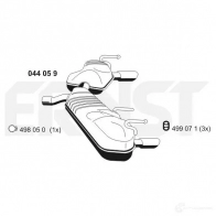 Задний глушитель ERNST 295045 B URLN9V 044059 4007463044059