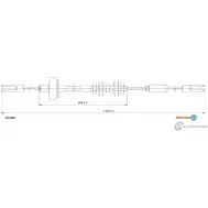 Трос сцепления ADRIAUTO 1436980386 03.0120 L SA6MBE
