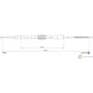 Трос ручника ADRIAUTO 0 UO31IZ 03.0265 Audi A2 (8Z0) 1 Хэтчбек 1.6 Fsi 110 л.с. 2002 – 2005