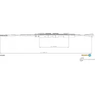 Трос ручника ADRIAUTO 597Q 03 05.0234 Bmw Z3 (E36) 1 1995 – 2003