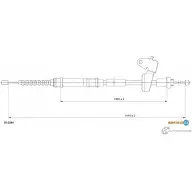 Трос ручника ADRIAUTO 05.0240 Mini 16 MFZMT