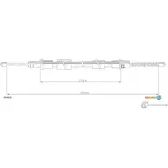 Трос ручника ADRIAUTO EDM 3XXQ 1436981714 07.0241