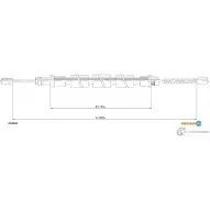 Трос ручника ADRIAUTO ETUU UA 1436981717 07.0263
