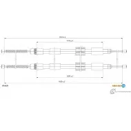 Трос ручника ADRIAUTO LRN1 N Peugeot 306 1 (7D, N3, N5) Кабриолет 07.0295