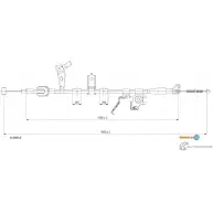 Трос ручника ADRIAUTO Fiat Sedici UAOH R3 11.0212.2