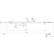 Трос ручника ADRIAUTO 5MD VSZ 11.0213.2 Fiat Sedici