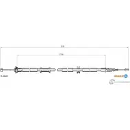Трос ручника ADRIAUTO 11.0244.2 F9DXY S Fiat Linea